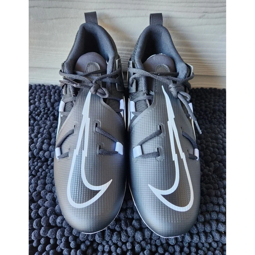 Men's Nike Alpha Menace Pro 3 Mid Football Cleats Black CT6649-001 Size 11